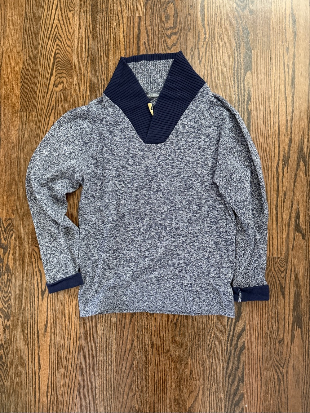 Slate & Stone Men’s Shawl Collar Wool Cashmere Angora Sweater Large
